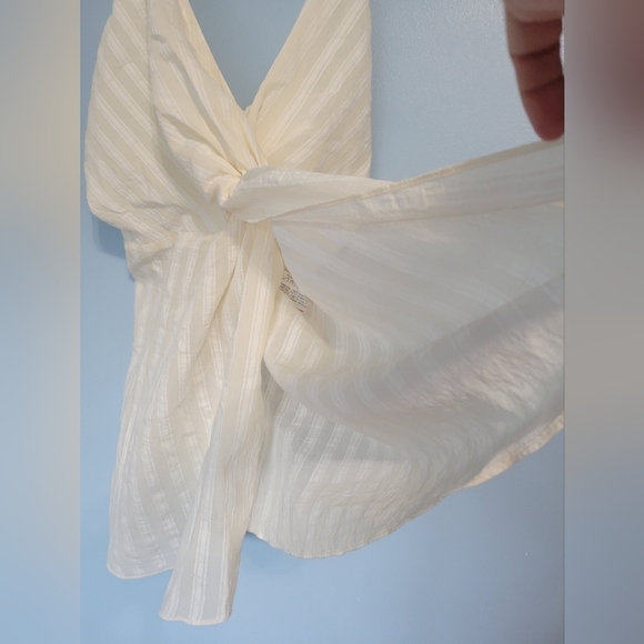 Zara Knotted Stripe Tunic Top Size XL - Picture 2 of 11